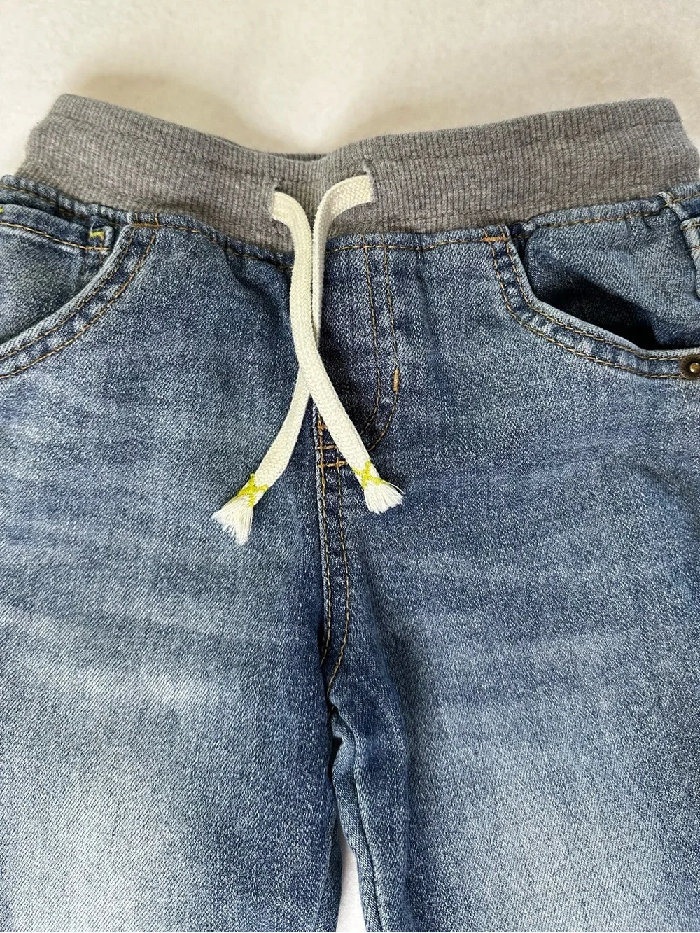 Cat & Jack Kids 4T Blue Denim Jeans with Elastic Waistband #kids #denim